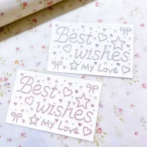Adesivi in Acrilico a Forma di Diamante 'Happy Birthday' in Inglese 15x10cm, Decorazioni Fai-da-Te per Scatole Regalo, Cuori, Fiocchi, Stelle, Stile Fresco e Naturale - Product Image 1