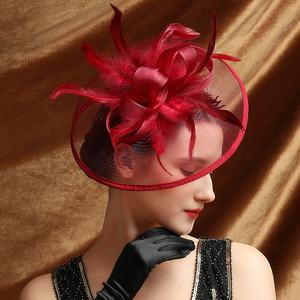 Chapeau fascinateur en maille pour femme avec pince pour Derby, fête du thé, mariée, plage, mariages en plein air, sports, pêche, décontracté, ajustable - Product Image 6