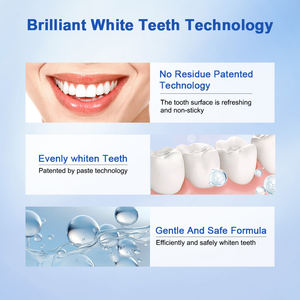 Luxsmile Meilleur ingrédient naturel de marque privée sans peroxyde <span class=keywords><strong>dentaire</strong></span> de qualité supérieure <span class=keywords><strong>3d</strong></span> Pap Bandes de <span class=keywords><strong>blanchiment</strong></span> des dents à dissolution sèche blanches - Product Image 5