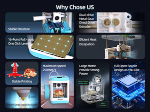 New Mini Faster 3D <b>Printer</b> (No WIFI) Fully Assembled 3D <b>Printer</b> for Beginners Kids Toys Printing Model Toy FMD Automatic Level - Product Image 4