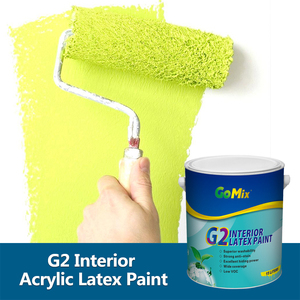 <span class=keywords><strong>Peinture</strong></span> <span class=keywords><strong>acrylique</strong></span> <span class=keywords><strong>latex</strong></span> GoMix pour usage intérieur/extérieur, résistante aux UV, anti-moisissure, imperméable, durable, lavable, pour rouleaux, pinceaux et pulvérisateurs - Product Image 1