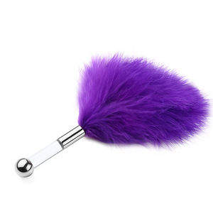 BDSM plume brosse Tease bâton Couple sexe accessoires Flirt Tease Stimulation fessée chatouiller Bondage esclave jouets pour adultes - Product Image 5