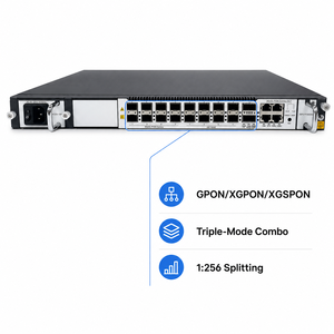 XGSPON แบบรวมการใช้งานหลายฟังก์ชัน ความจุสูง XGT0X1U OLT พร้อมพอร์ต 8 ช่องสำหรับ ONU ONT ความสูง 1U - Product Image 4