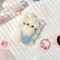 Nouveau Pendentif Mini Animal de Dessin Animé Chien Chat Renard Mignon pour Sac à Dos, Poupée Porte-clés 10,5 cm en Tissu Rembourré Coton PP Unisexe Jandudu