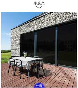 Ingrosso puro Black Out 1.52*30 M/Roll No Light Blackout Privacy vetro pellicola colorata - Product Image 2