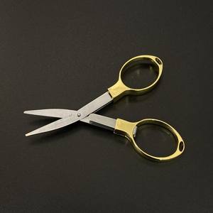 Ciseaux pliants en acier inoxydable jaunes, coupe-ligne de pêche multifonctionnel pour enfants, pour l'extérieur - Product Image 5