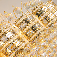 JYLIGHTING Nouveau Style Lustre et Suspension LED en Cristal pour Décoration de Projet de Villa et Mariage, Fabricant