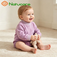 Vente en gros usine – Barboteuse bébé 100 % coton, tissu doux, design personnalisé, imprimé sur mesure, manches longues, couleur unie, populaire