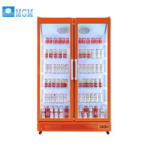 Réfrigérateur commercial vertical à porte vitrée pour boissons, bières fraîches et présentoir floral - Product Image 1