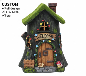 <span class=keywords><strong>Maison</strong></span> de fée en résine en forme de pomme personnalisée, statue solaire de jardin, mini-<span class=keywords><strong>maison</strong></span> décorative d'extérieur pour la <span class=keywords><strong>maison</strong></span>, la cour et le paysage - Product Image 1