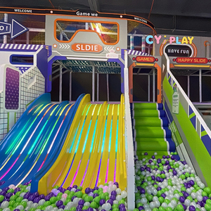 Grande <span class=keywords><strong>piscine</strong></span> à balles intérieure en plastique pour enfants <span class=keywords><strong>avec</strong></span> toboggans pour centre commercial - Product Image 5