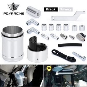 Kit de réservoir de collecte d'huile Poyracing noir argenté pour Dodge Ram 1500 2500 3500 5.7L 6.4L 2009-2019, réglage du moteur - Product Image 1