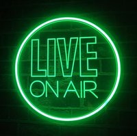 Panneau lumineux néon rond « Live on Air » alimenté par USB, plaque acrylique illuminée pour TikTok, Twitch, décor de fond de studio pour streamer
