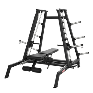 Panca Piana Professionale a Carico Libero per Esercizi di Sollevamento Pesi Multi Press per <span class=keywords><strong>Pettorali</strong></span> Power Smith a Doppio Sistema Attrezzatura da <span class=keywords><strong>Palestra</strong></span> per la Parte Superiore del Corpo - Product Image 1