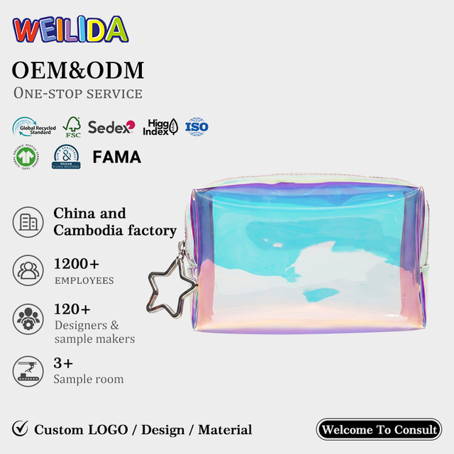 Custom Logo Printed Transparent TPU Cosmetic Case Pouch Travel Toiletry Clear Makeup Bag