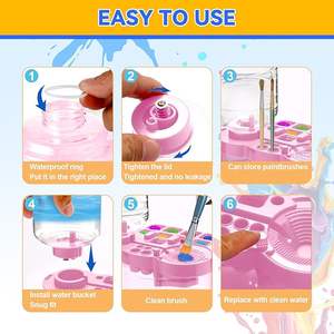 <span class=keywords><strong>2025</strong></span> yükseltilmiş boya fırçası temizleyici boyama istasyonu ile sanatçılar için fırça temizleyici taşınabilir boya istasyonu ve durulama aracı/çocuklar - Product Image 3