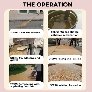 Résine résistante aux UV, pierre lavée, sol en cristal, chaux, truelle adhésive <span class=keywords><strong>pour</strong></span> béton, piscine, <span class=keywords><strong>dalle</strong></span> <span class=keywords><strong>de</strong></span> roche, garage - Product Image 4