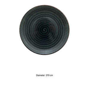 Avanos Anthracite Flat <b>Plate</b> 27 cm Gural - Product Image 3