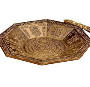 Bandeja de Incineración de Escrituras Budistas Tibetanas Octagonal, Incantación Fantástica, Ocho Símbolos Auspiciosos, Plato de Sacrificio de Fuego - Product Image 4