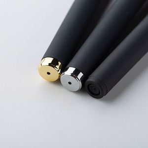 Stylo publicitaire X615 en caoutchouc noir et or, stylo gel doux au toucher avec logo, en plastique, promotion en gros, pour le bureau et l'école - Product Image 4
