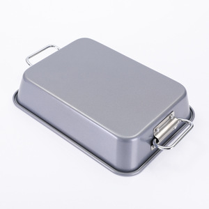 ถาดอบขนมแบบไม่ติดกระทะทรงสี่เหลี่ยม สีเทาสเปซเกรย์ สำหรับขนมปัง เค้ก ปลา เนื้อสัตว์ อุปกรณ์อบขนม ใช้กับเครื่องล้างจานได้ - Product Image 3