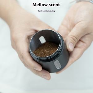 Premium küçük elektrikli USB şarj edilebilir paslanmaz çelik çapak ile kahve değirmeni yeni Premium ürün - Product Image 5