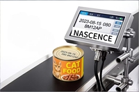 Nouvelle Imprimante Jet d'Encre Industrielle TIJ NASCENT Demi-Pouce Haute Précision 600dpi pour Date d'Expiration, Œufs, Masques, Flex, Multicolore, Automatique
