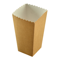 Boîtes en papier personnalisées pour popcorn, poulet frit, frites, chips et hamburgers, avec lamination mate, gaufrage et auto-érection