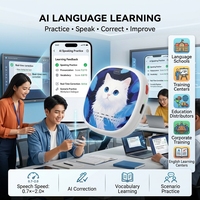 Traducteur de langues portable AI, 133 langues, traduction vocale et appareil d'apprentissage des langues pour les voyages et l'éducation