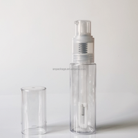 Flacon pulvérisateur rechargeable pour shampoing sec en poudre PET 14ml-60ml, distributeur de poudre à pompe pour talc corporel, logo personnalisé, vente en gros