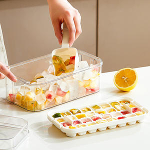 แม่พิมพ์ถาดน้ำแข็ง<span class=keywords><strong>แบบ</strong></span>ทำมือสุดฮอตกล่องใส่น้ำแข็ง<span class=keywords><strong>ทรง</strong></span>สี่เหลี่ยมมีลายตาราง2แพ็กสำหรับกล่องใส่น้ำแข็ง - Product Image 1