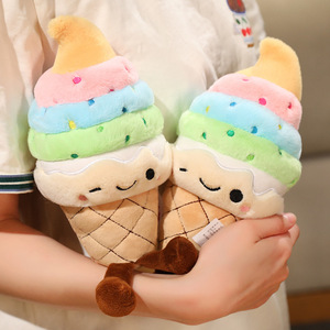 <span class=keywords><strong>Coussin</strong></span> en peluche en forme de cornet de crème glacée arc-en-ciel - un cadeau pour les filles - Product Image 6