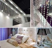 Guirlande de perles en cristal transparent de haute qualité JY, pour chandelier, rideau de fenêtre ou de porte, style musulman, tailles personnalisées