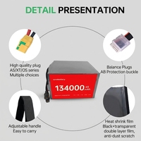 Baterai Semi Solid State Pouch Katoda Asli Pabrik, Densitas Tinggi 300Wh/kg 134000mah 47.4V Bersertifikasi CE 6S 12S 24S HV