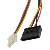 Controlador de disco duro de ordenador, IDE Molex, 4 pines a SATA, 15 Pines, interfaz Serial hembra a hembra, Cable de fuente de alimentación divisor