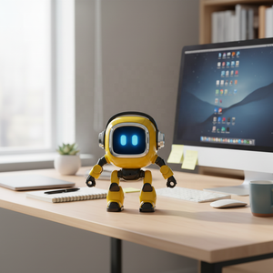 Estella HR, Robot Inteligente de Plástico Interactivo con IA y Control Remoto, Admite 37 Idiomas, Batería Recargable, para Niños de 5 a 7 Años - Product Image 1