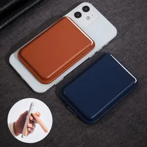 Variety Wallet Pocket Credit Card Leather Phone Stand For IPhone Strong Magnetic Cell Phone Card Holder For Android Smartphone