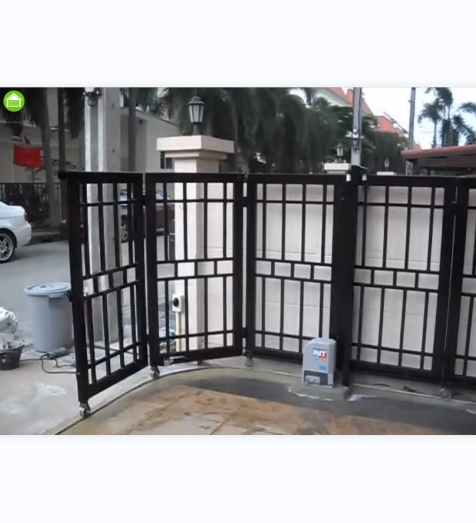 Garden Palisade Fence Gate Automatic Sliding