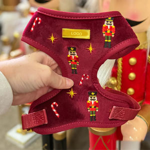 Vpetbr OEM Köpek Tasması İşlemeli Lüks Tasarımcı Özel Dokuma Taktik Tasma Yelek Evcil Hayvan Kedi Yavru Köpek Tasması Setleri - Product Image 4