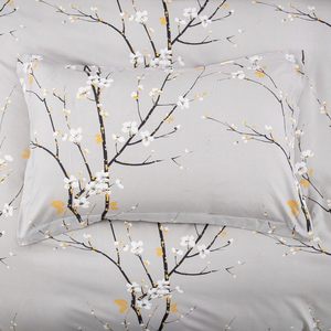 <strong>Plum</strong> Blossom Printed 100% Microfiber 3-Piece Comforter Set - Product Image 6