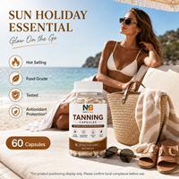 Achat en gros, MOQ faible, capsules pour rehausser le teint, capsules bronzantes pour peau claire