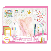 Ensemble de cahiers pour enfants autocollants filles adolescents cadeau d'anniversaire journal scrapbook manuel bricolage journal ensemble cadeau pour les écoliers