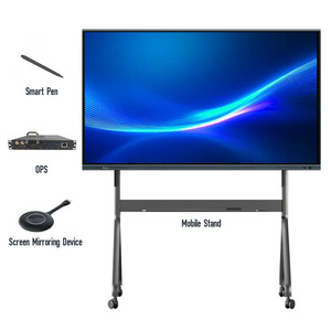 Panneau plat interactif EXW 75 pouces Android 14 <span class=keywords><strong>Ops</strong></span> ELDA / Système double Windows Tableau interactif 4K <span class=keywords><strong>multi</strong></span>-touch pour l'étude - Product Image 4