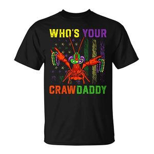 Camiseta Crawdaddy Lover con bandera estadounidense para amantes de los cangrejos de río y fanáticos del Mardi Gras - Product Image 2
