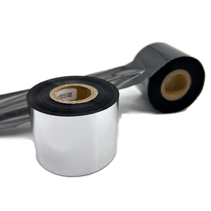 Ruban de cire de ruban de transfert thermique noir d'origine de haute qualité pour équipement d'étiquettes d'imprimante de codes à barres Compatible - Product Image 2