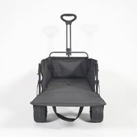 Wagon pliant pliable de nouvelle conception pour les activités de plein air de camp de jardin et de plage-Chariot portable à roues larges pour poussette