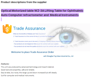 Unidad Combinada de Mesa y Silla Oftalmológica WZ-3A Eléctrica con 1 Año de Garantía, Diseño Moderno, Marca <span class=keywords><strong>Topview</strong></span> - Product Image 3