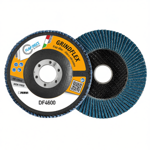 Disque à lamelles Fervi Grindflex 115 mm, disque abrasif sans fer pour le meulage du métal - Product Image 1