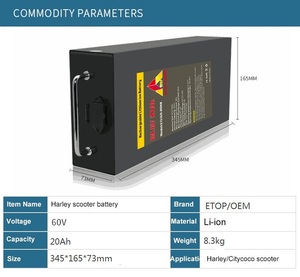 シティココスクーター リチウムバッテリー 60V 20Ah 30Ah ソリッドステート CE認証 3年保証 ポータブルデザイン フットフロアデザイン - Product Image 3