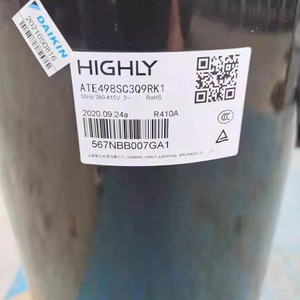 คอมเพรสเซอร์ทำความเย็น HYZL รุ่น ATE498SC3Q9RK1 50Hz 380-415V R410A สำหรับเครื่องปรับอากาศ ระบบทำความเย็นและความร้อน - Product Image 1
